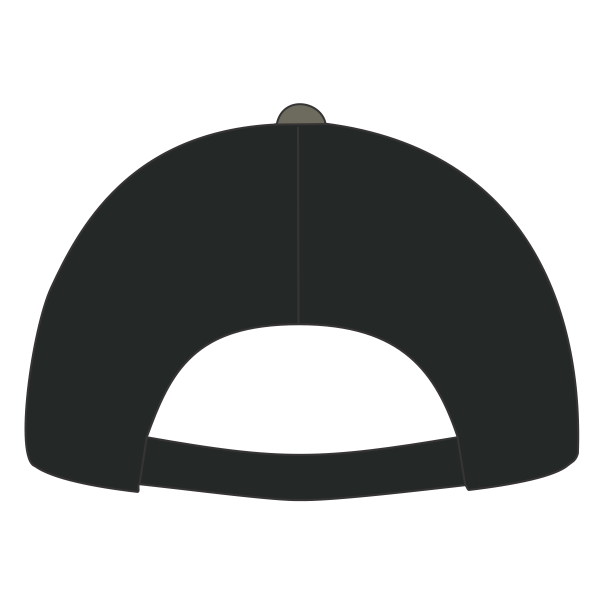 LEGACY Five-Panel Adjustable Cap, Charcoal Slub / Black, Back view