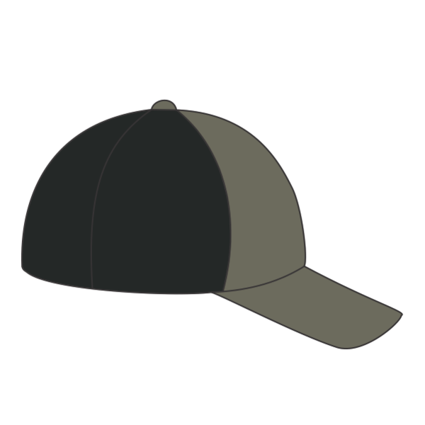 LEGACY Five-Panel Adjustable Cap, Charcoal Slub / Black, Right Side view