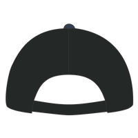 LEGACY Five-Panel Adjustable Cap, Navy Slub / Black, Back view