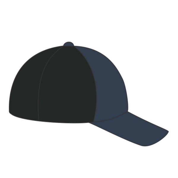 LEGACY Five-Panel Adjustable Cap, Navy Slub / Black, Right Side view