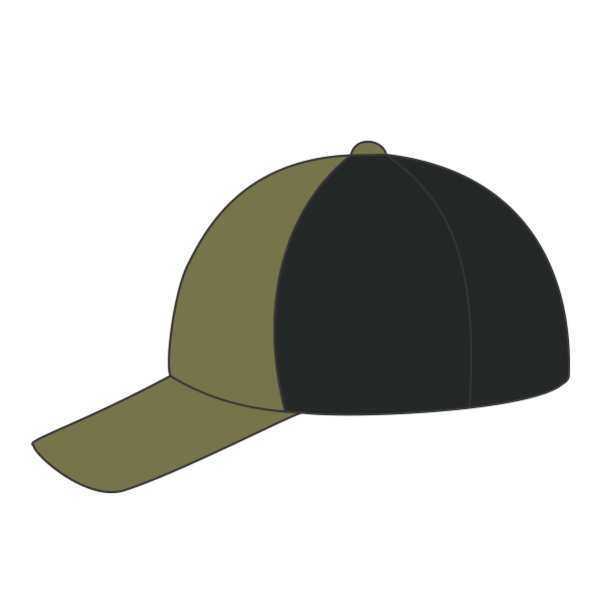LEGACY Five-Panel Adjustable Cap, Olive Slub / Black, Left Side view