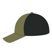 LEGACY Five-Panel Adjustable Cap, Olive Slub / Black, Left Side view
