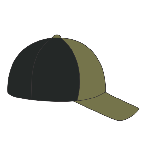 LEGACY Five-Panel Adjustable Cap, Olive Slub / Black, Right Side view