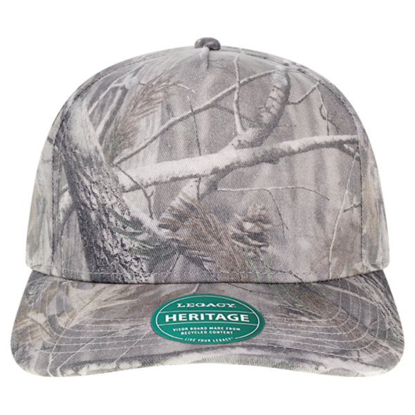 LEGACY Heritage Twill Cap, Faded Wood Camo / Faded Wood Camo, Front view