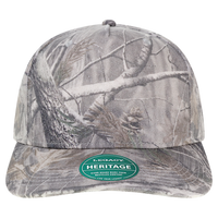 LEGACY Heritage Twill Cap, Faded Wood Camo / Faded Wood Camo, Front view