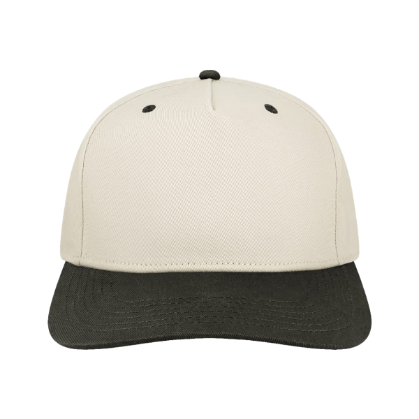 LEGACY Heritage Twill Cap, Stone / Black, Front view