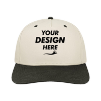 LEGACY Heritage Twill Cap, Stone / Black, Front view, Mockup