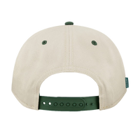 LEGACY Heritage Twill Cap, Stone / Dark Green, Back view
