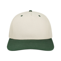 LEGACY Heritage Twill Cap, Stone / Dark Green, Front view