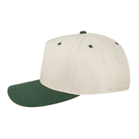 LEGACY Heritage Twill Cap, Stone / Dark Green, Left Side view