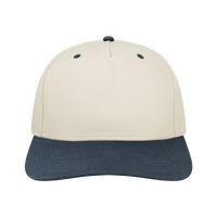 LEGACY Heritage Twill Cap, Stone / Navy, Front view