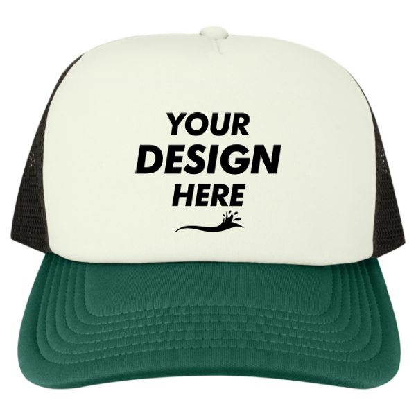LEGACY Laguna Cap, Cream / Green / Black, Front view, Mockup