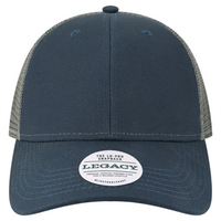 LEGACY Lo-Pro Snapback Trucker Cap, Navy / Dark Grey, Front view