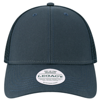 LEGACY Lo-Pro Snapback Trucker Cap, Navy / Navy, Front view