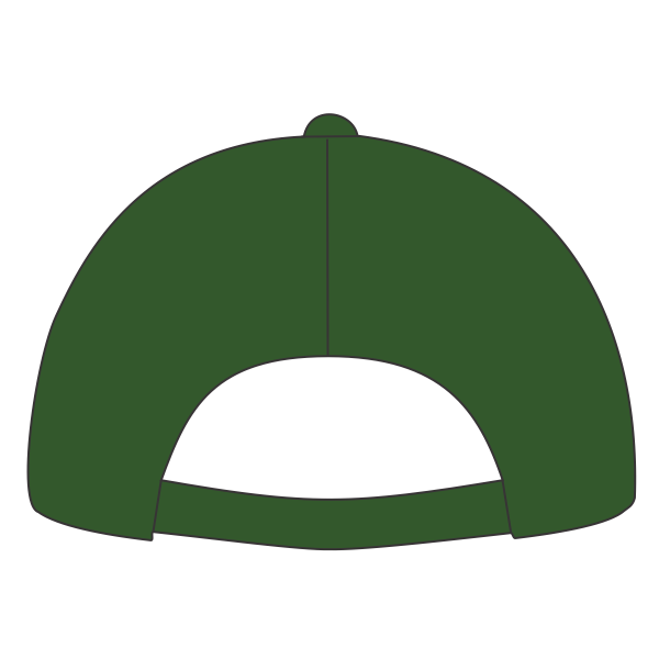 LEGACY Old Favorite Five-Panel Trucker Cap, Green Stripe / Green Stripe / Green Stripe, Back view