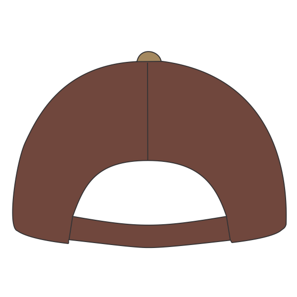 LEGACY Old Favorite Five-Panel Trucker Cap, Mt Sunset / Maroon / Khaki, Back view