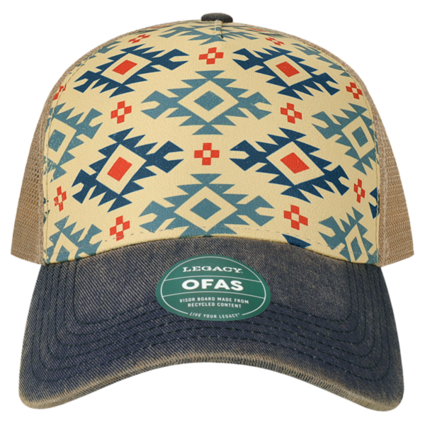 LEGACY Old Favorite Five-Panel Trucker Cap, Navaho / Navaho / Navaho, Front view
