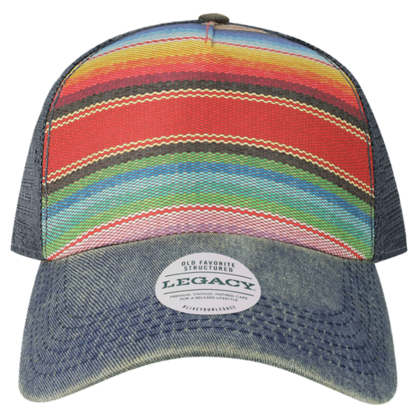 LEGACY Old Favorite Five-Panel Trucker Cap, Poncho / Poncho / Poncho, Front view