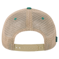 LEGACY Old Favorite Trucker Cap, Aqua / Khaki / Khaki, Back view