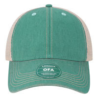 LEGACY Old Favorite Trucker Cap, Aqua / Khaki / Khaki, Front view