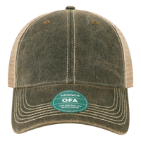 LEGACY Old Favorite Trucker Cap, Black / Khaki / Khaki, Front view