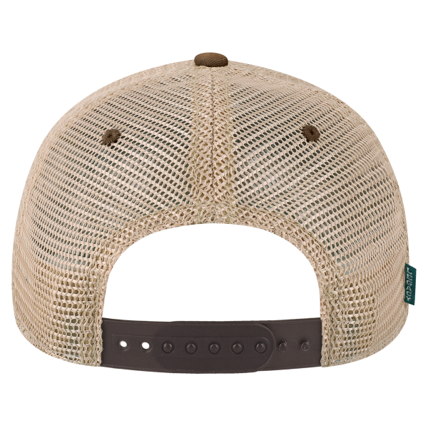 LEGACY Old Favorite Trucker Cap, Brown / Khaki / Khaki, Back view
