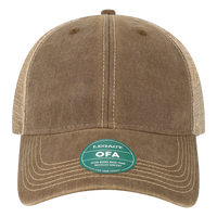 LEGACY Old Favorite Trucker Cap, Brown / Khaki / Khaki, Front view