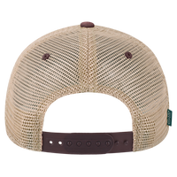 LEGACY Old Favorite Trucker Cap, Burgundy / Khaki / Khaki, Back view
