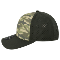 LEGACY Reclaim Mid-Pro Adjustable Cap, Dark Olive Green Camo / Black, Left Side view