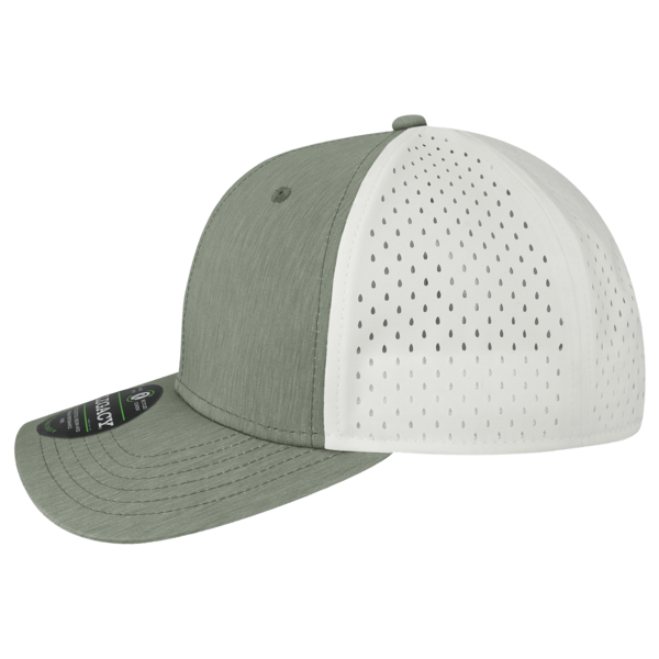 LEGACY Reclaim Mid-Pro Adjustable Cap, Eco Dark Grey / White, Left Side view