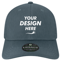 LEGACY Reclaim Mid-Pro Adjustable Cap, Eco Navy / Eco Navy, Front view, Mockup