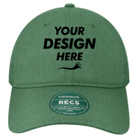 LEGACY Reclaim Sport Mesh Cap, Eco Dark Green, Front view, Mockup