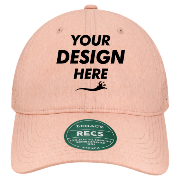 LEGACY Reclaim Sport Mesh Cap, Eco Dusty Rose, Front view, Mockup