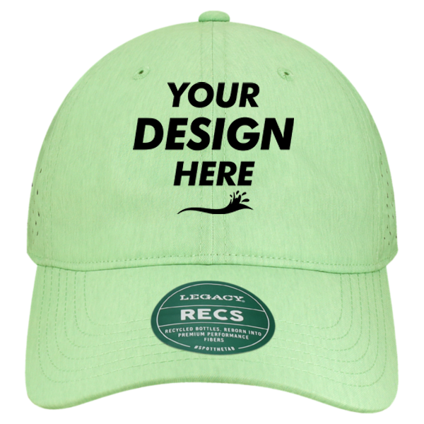 LEGACY Reclaim Sport Mesh Cap, Eco Mint, Front view, Mockup