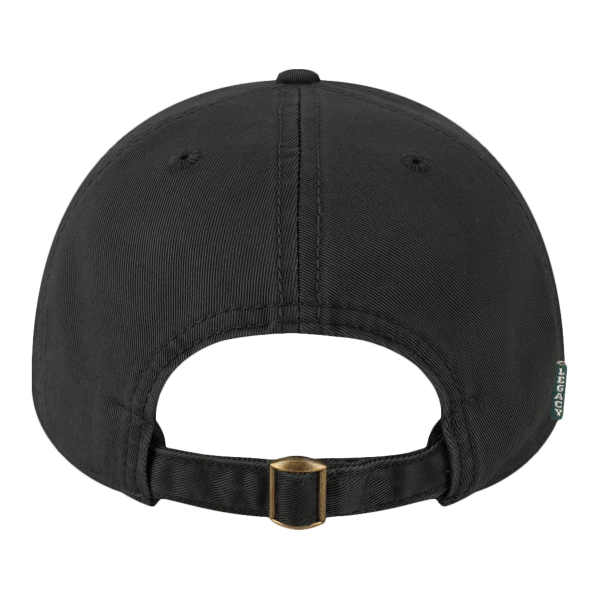LEGACY Relaxed Twill Dad Hat, Black / Black, Back view