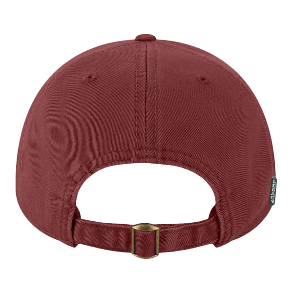 LEGACY Relaxed Twill Dad Hat, Burgundy / Burgundy, Back view