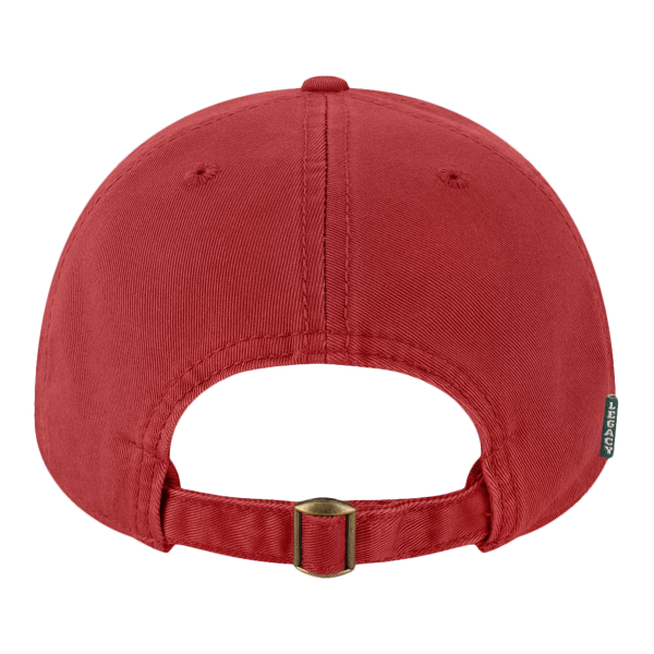 LEGACY Relaxed Twill Dad Hat, Cardinal / Cardinal, Back view