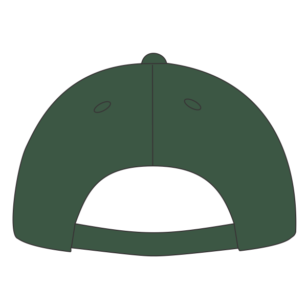 LEGACY Relaxed Twill Dad Hat, Dark Green, Back view