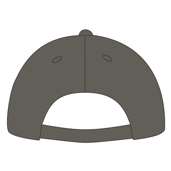 LEGACY Relaxed Twill Dad Hat, Dark Grey, Back view