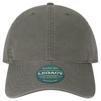 LEGACY Relaxed Twill Dad Hat, Dark Grey / Dark Grey, Front view