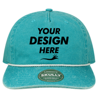 LEGACY Skully Cap, Aqua / Aqua, Front view, Mockup