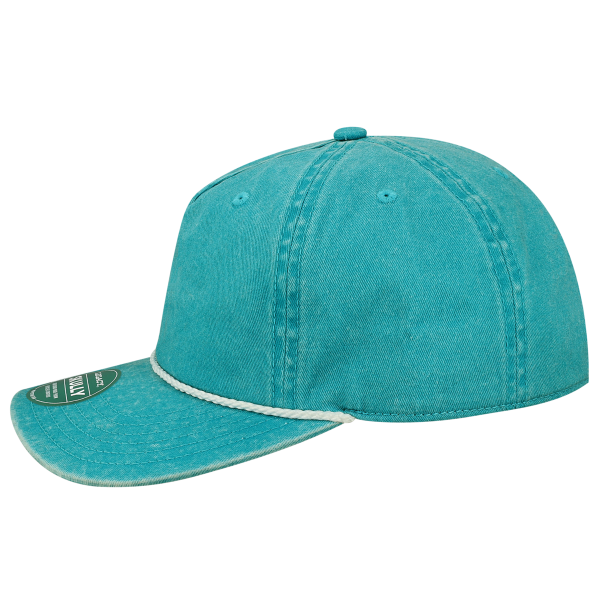 LEGACY Skully Cap, Aqua / Aqua, Left Side view