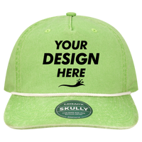 LEGACY Skully Cap, Lime Green / Lime Green, Front view, Mockup