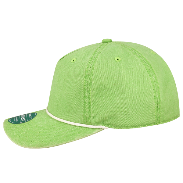 LEGACY Skully Cap, Lime Green / Lime Green, Left Side view