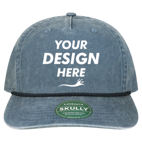 LEGACY Skully Cap, Navy / Navy, Front view, Mockup