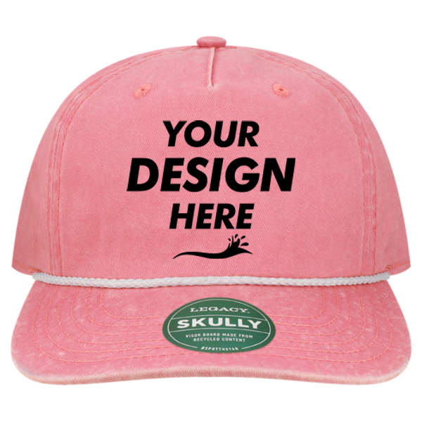 LEGACY Skully Cap, Pink / Pink, Front view, Mockup