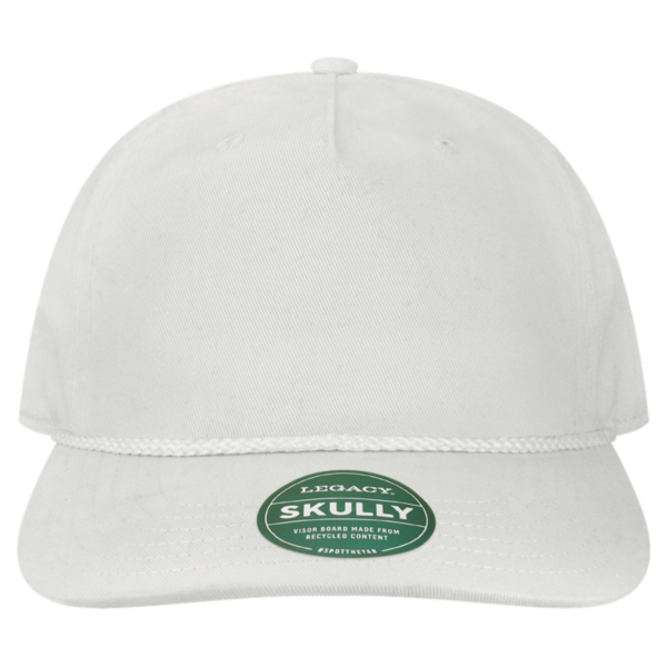 LEGACY Skully Cap, White / White, Front view