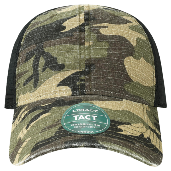 LEGACY Tacticool Cap, Army Camo / Black, Front view