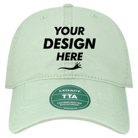 LEGACY Terra Twill Cap, Aloe / Aloe, Front view, Mockup