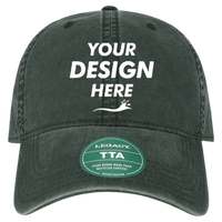 LEGACY Terra Twill Cap, Black / Black, Front view, Mockup